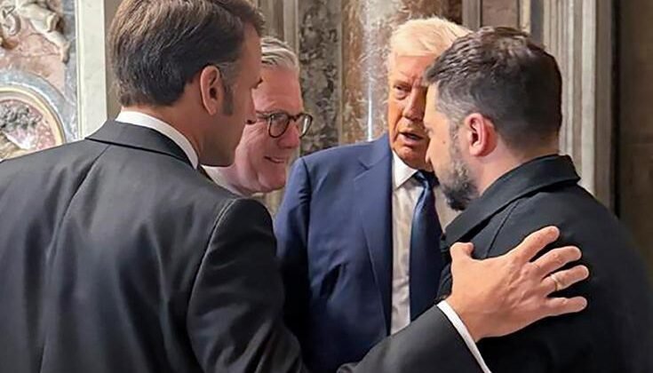 Liderler Papa’nın cenazesini fırsat bildi! Ayaküstü Ukrayna zirvesi