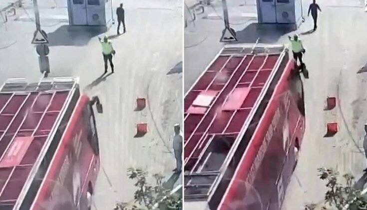 CHP’nin iddiasını görüntüler yalanladı! Direkt polisin üzerine sürmüş